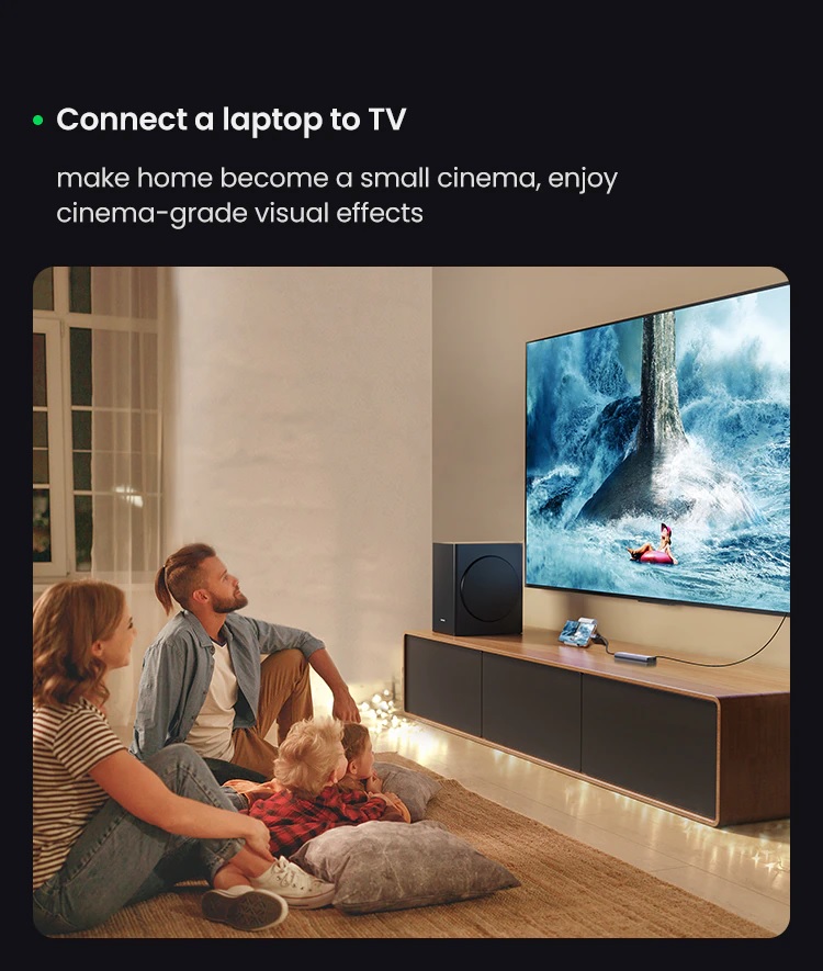 Ugreen 60384 - Bộ chuyển USB typeC sang 2×USB3.0+HDMI (4K60HZ)+SD TF+PD 6 IN 1